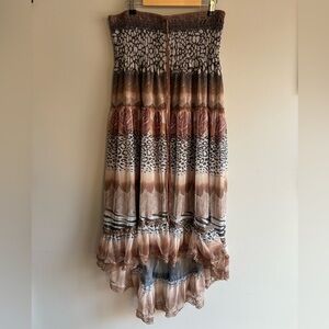 Y2K Lapis Multi-patterned Tiered Skirt or Dress